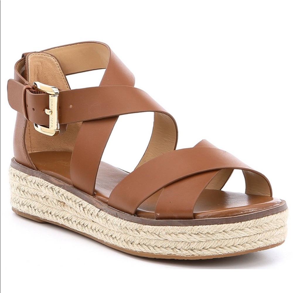 Gold Michael Kors espadrilles sandals